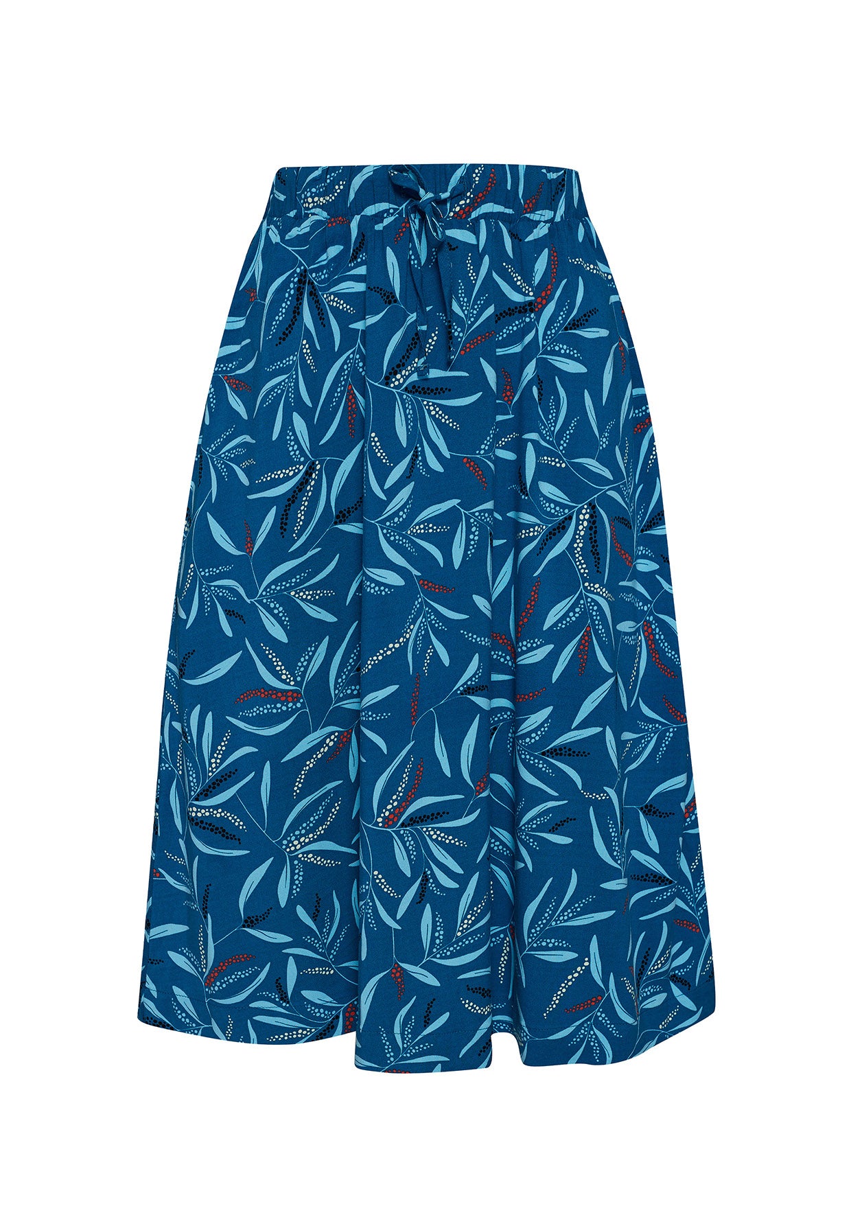 Paradise Blue: Eleganter Rock aus LENZING™ TENCEL™ für Damen [5638]