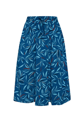 Paradise Blue: Eleganter Rock aus LENZING™ TENCEL™ für Damen [5638]