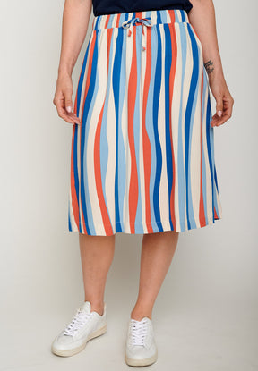 Sand: Eleganter Rock aus LENZING™ TENCEL™ für Damen [5652]
