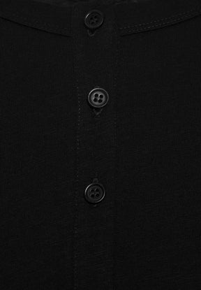 Black: Elegantes Longsleeve aus Bio-Baumwolle für Herren [580]