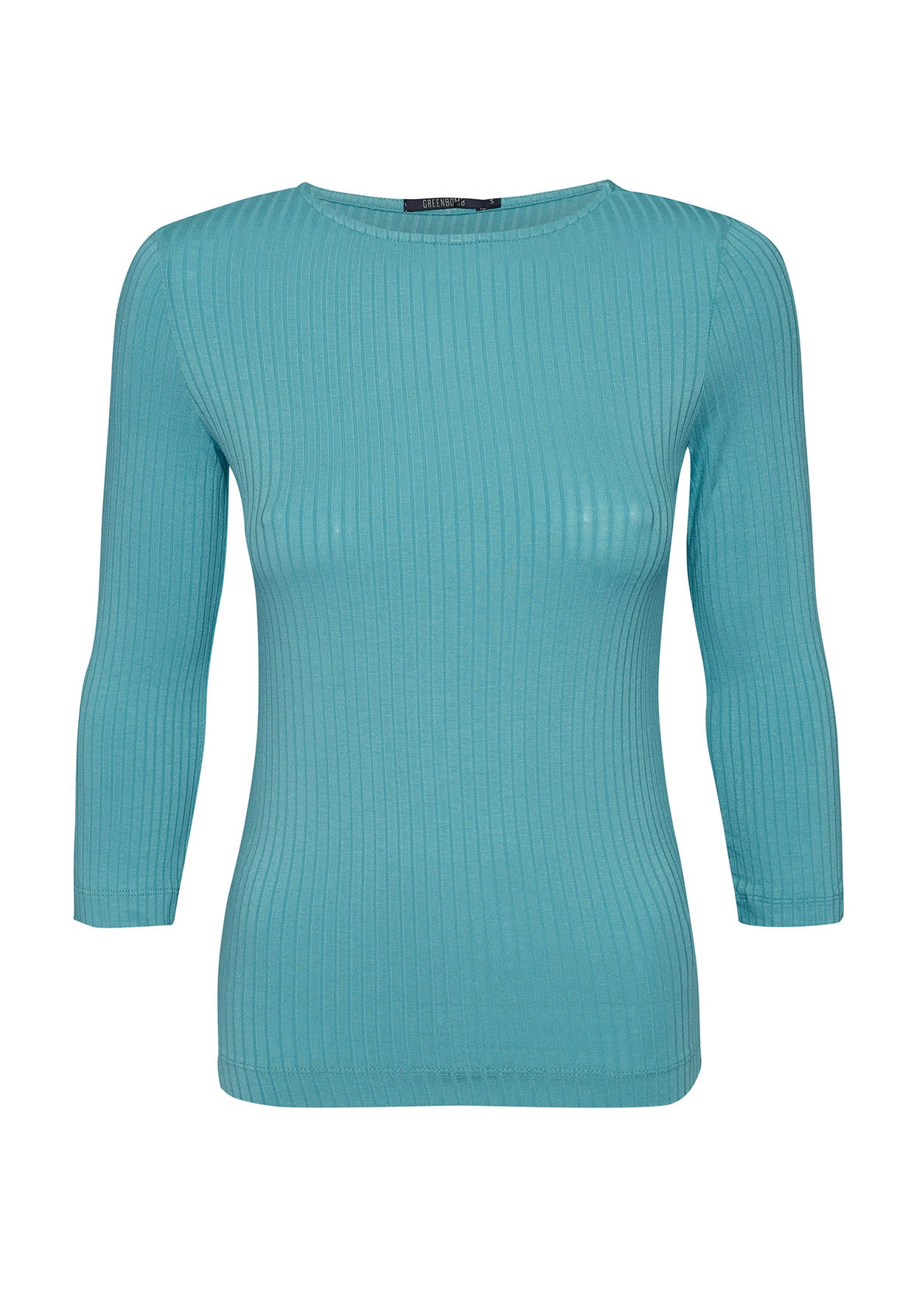 Island Blue: Sportliches Longsleeve aus LENZING™ TENCEL™ Mix für Damen [5875]