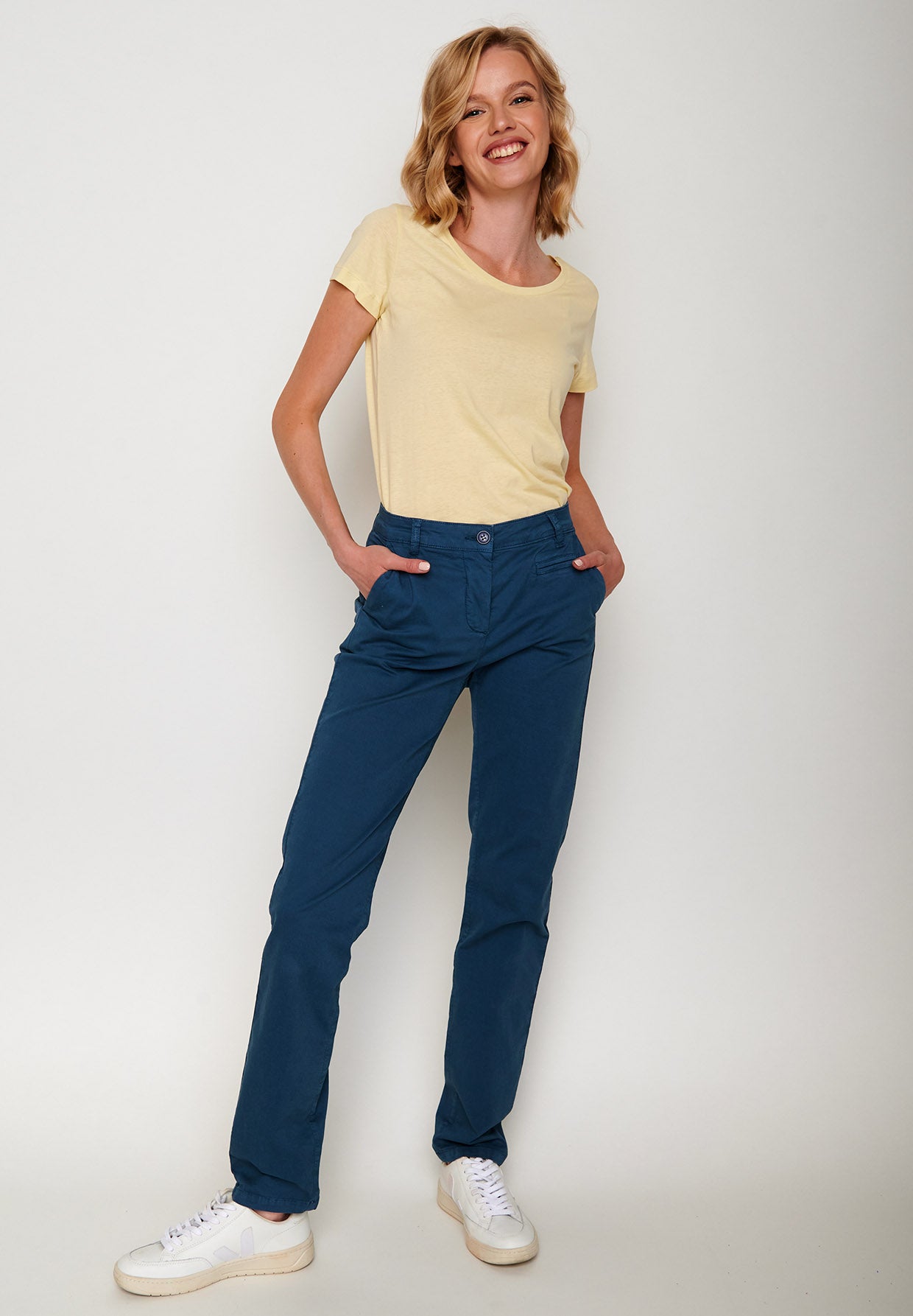 Vanilla: Lässiges T-Shirt aus Bio-Baumwolle für Damen [5973]