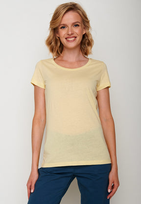 Vanilla: Lässiges T-Shirt aus Bio-Baumwolle für Damen [5974]