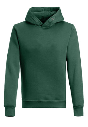 Bottle Green: Kuschliger Hoodie aus Bio-Baumwolle für Herren [601]