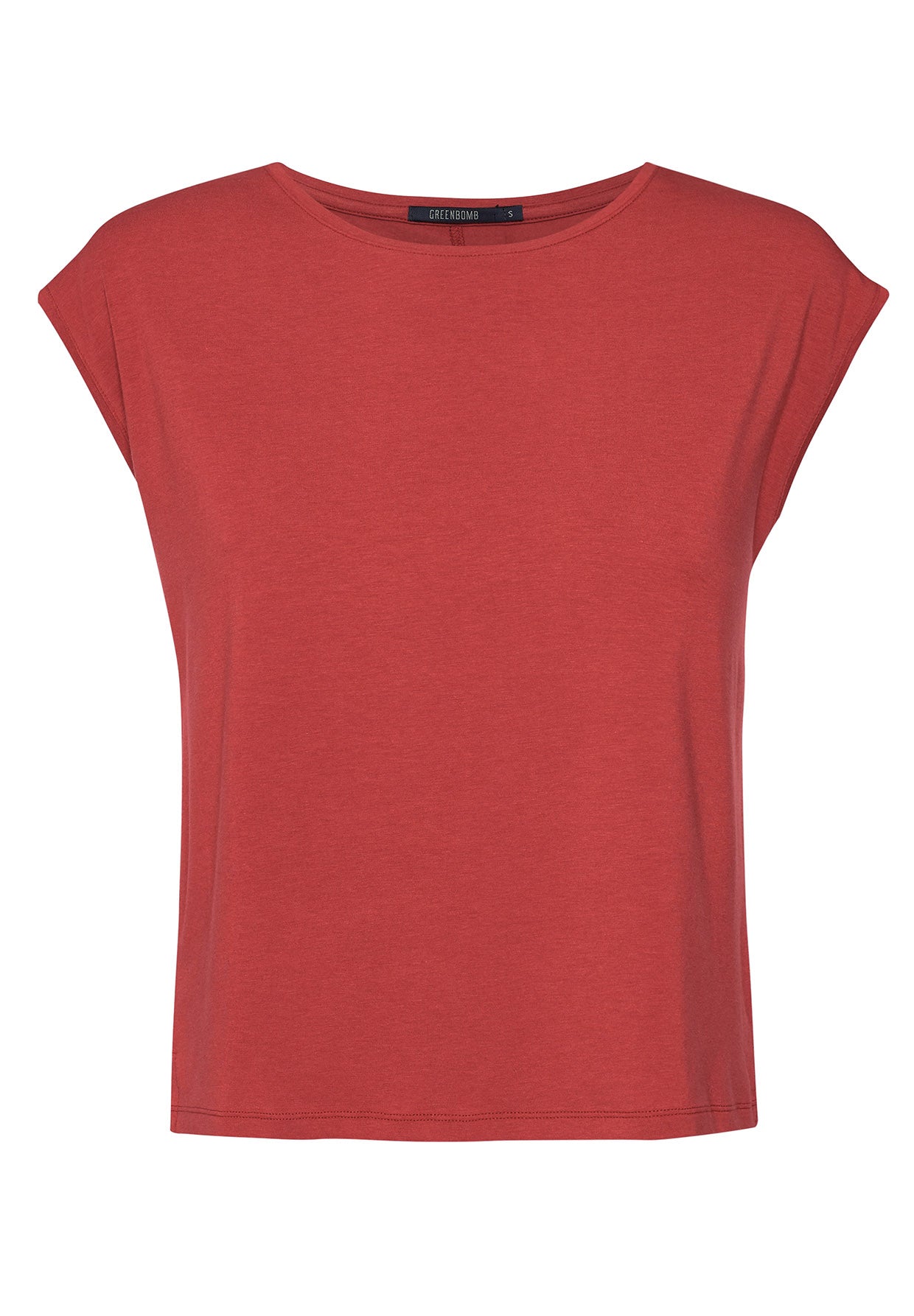 Scarlet Red: Lässiges T-Shirt aus Bio-Baumwoll Mix für Damen [6052]