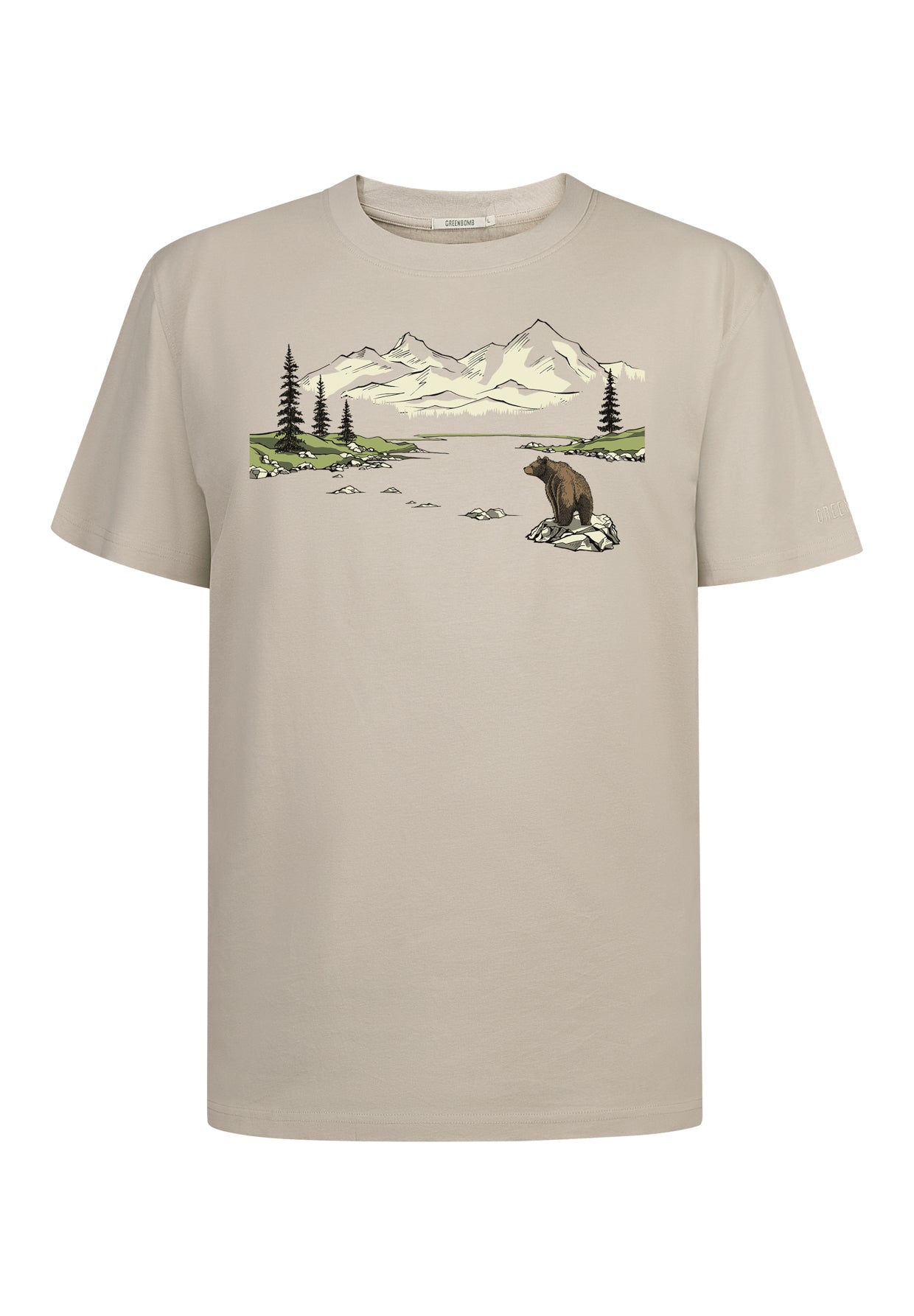 Brauner Lässiges T-Shirt aus Bio-Baumwolle für Herren (5)