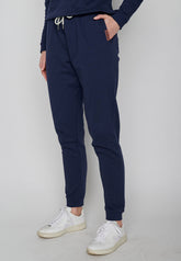 Navy: Gemütliche Jogginghose aus Bio-Baumwolle für Damen [6123]