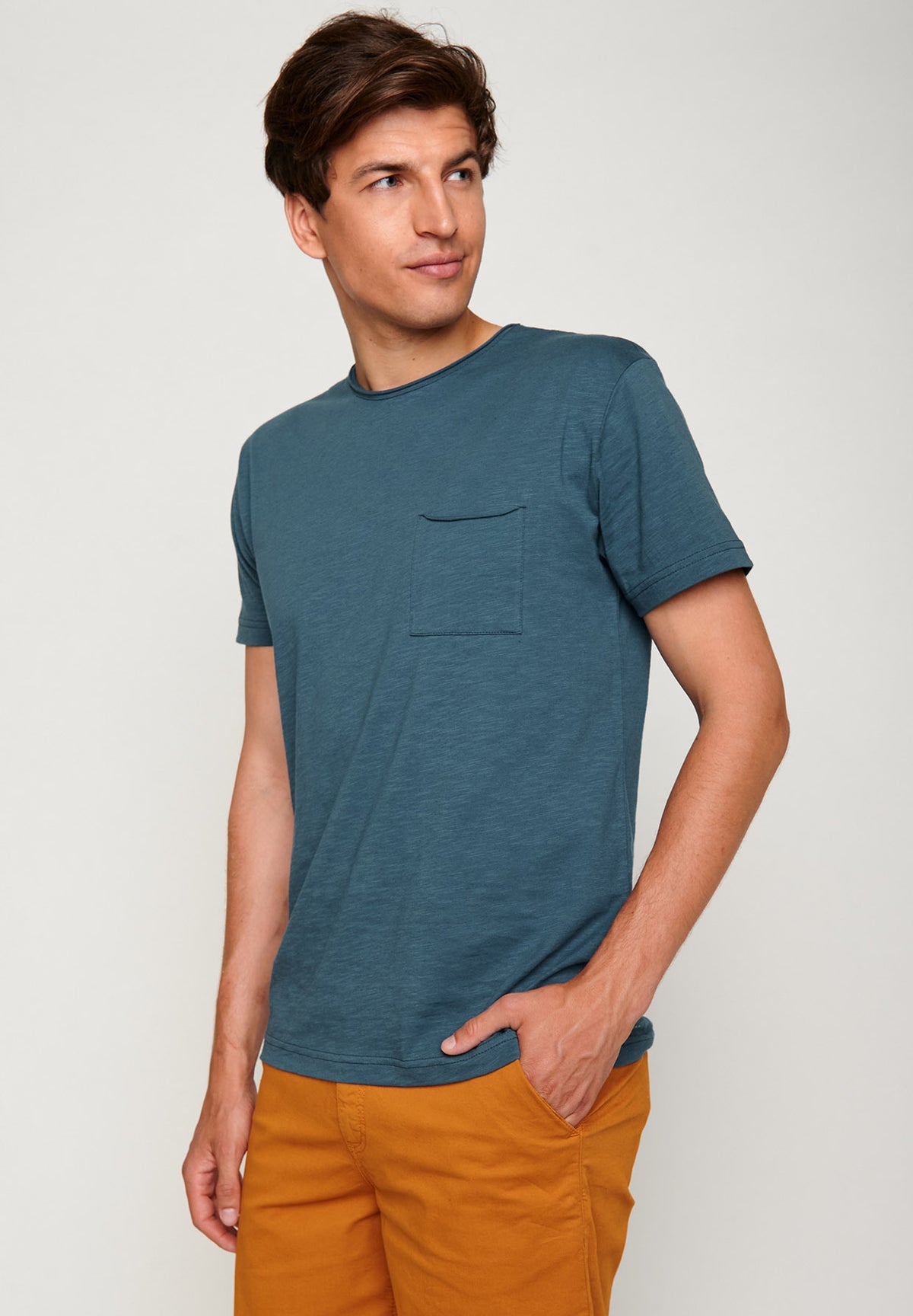 Blue Stone: Lässiges T-Shirt aus Bio-Baumwolle für Herren [6179]