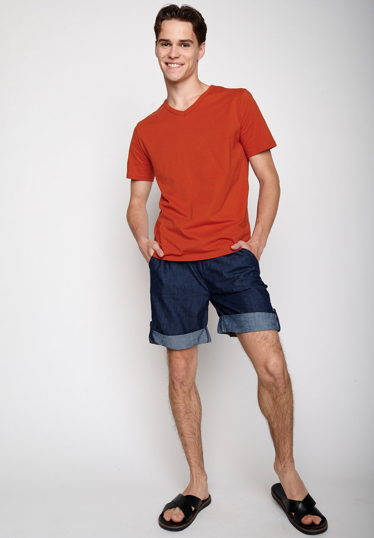 Blue Denim: Sommerliche Hose aus Bio-Baumwolle für Herren [6220]