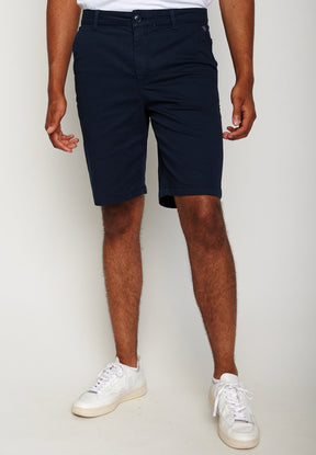 Navy: Sommerliche Hose aus Bio-Baumwoll Mix für Herren [6240]