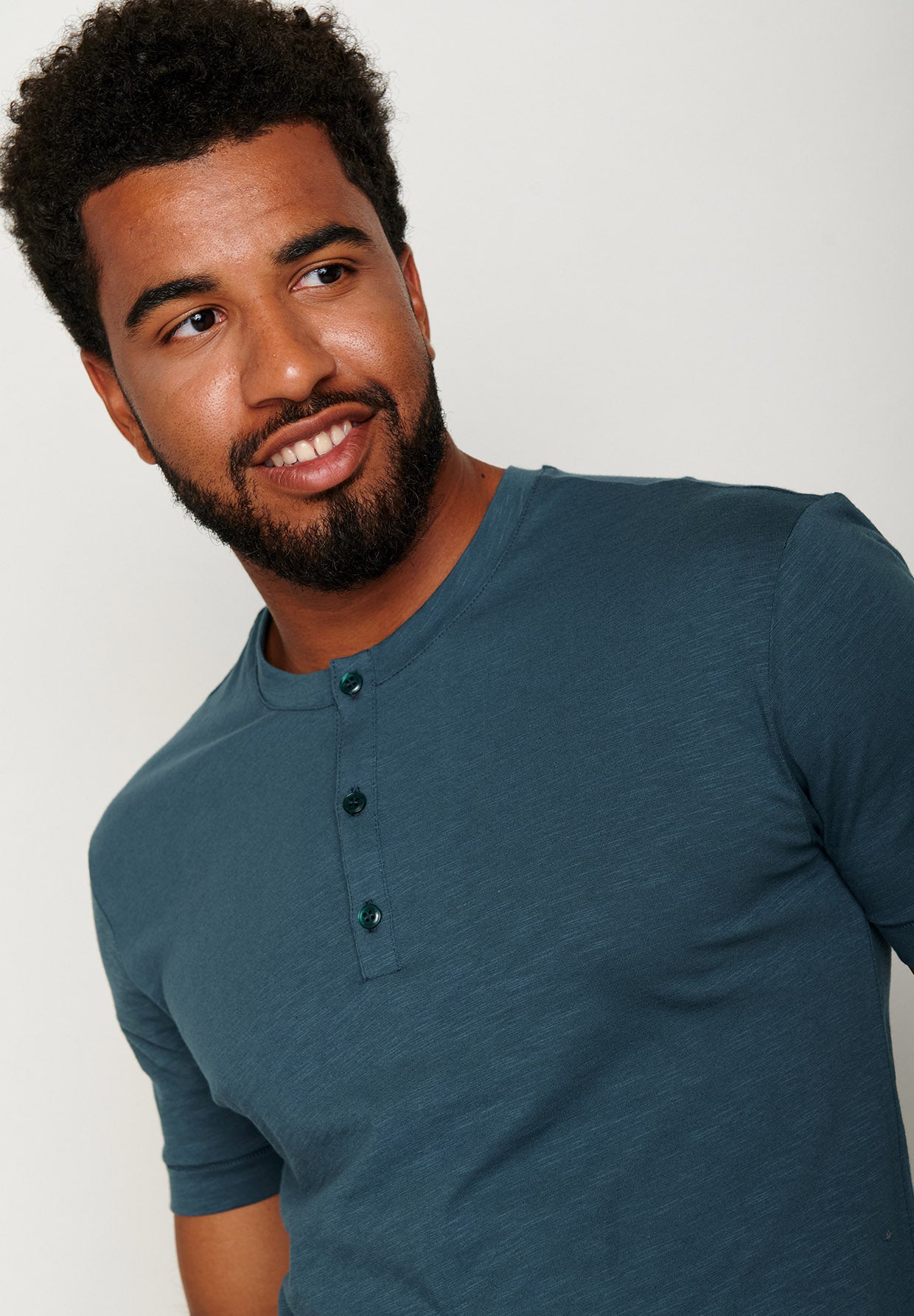 Blue Stone: Elegantes T-Shirt aus Bio-Baumwolle für Herren [6333]