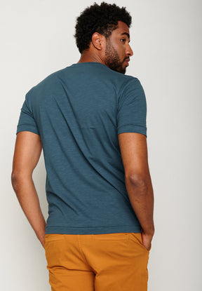 Blue Stone: Elegantes T-Shirt aus Bio-Baumwolle für Herren [6334]