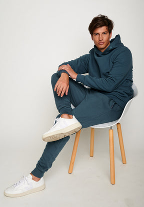Blue Stone: Kuschliger Hoodie aus Bio-Baumwolle für Herren [6360]