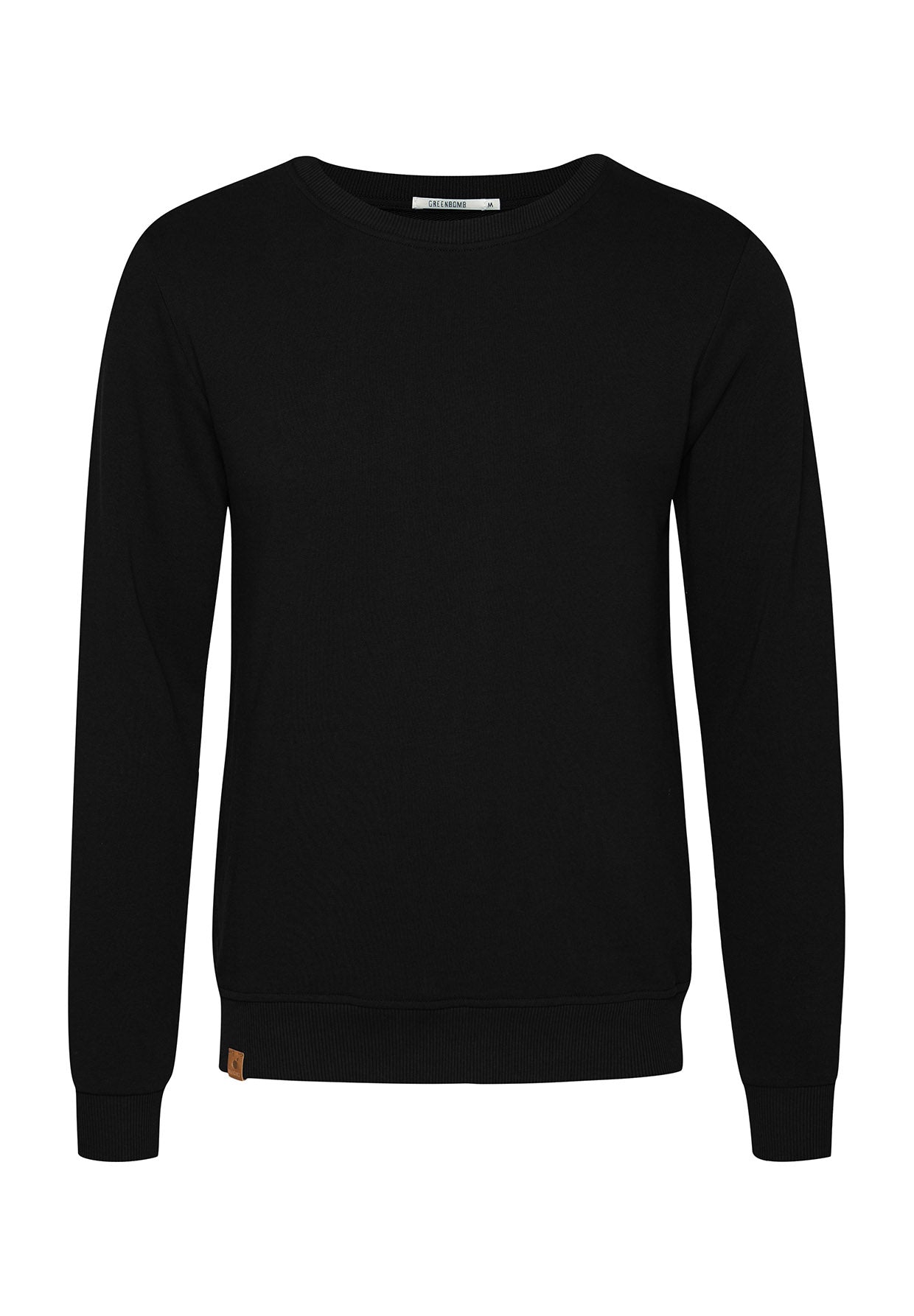 Black: Gemütliches Sweatshirt aus Bio-Baumwolle für Herren [6368]