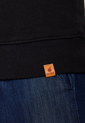 Black: Gemütliches Sweatshirt aus Bio-Baumwolle für Herren [6372]