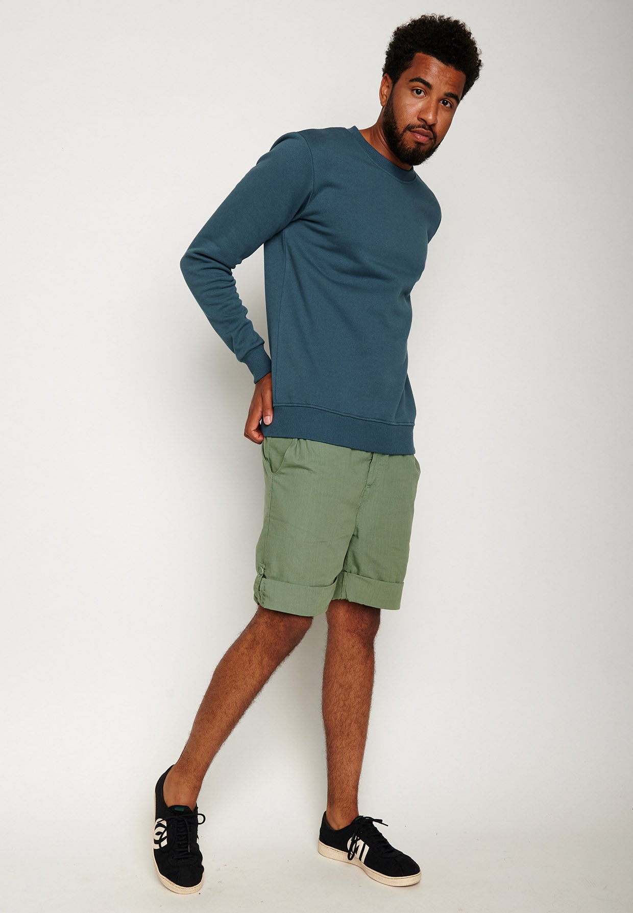 Blue Stone: Gemütliches Sweatshirt aus Bio-Baumwolle für Herren [6376]