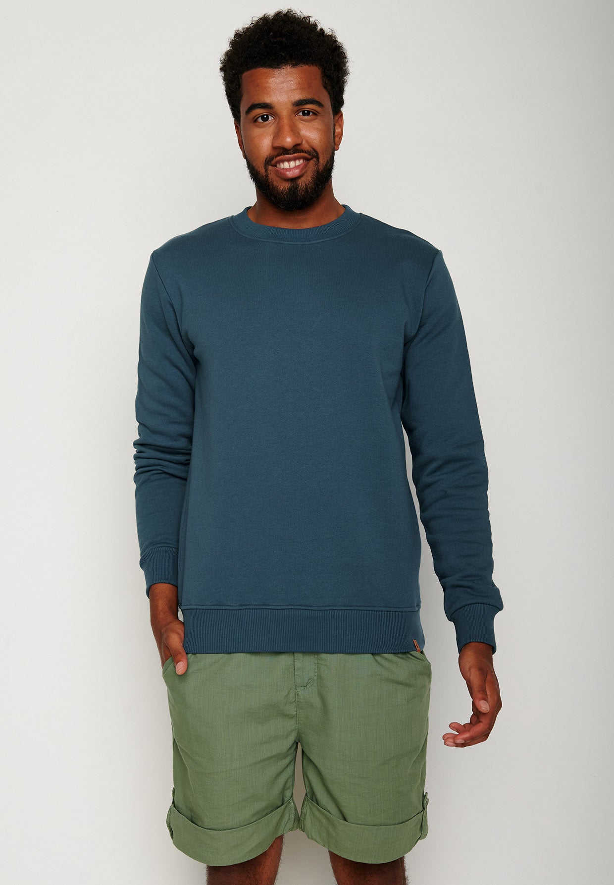 Blue Stone: Gemütliches Sweatshirt aus Bio-Baumwolle für Herren [6379]