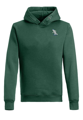Bottle Green: Kuschliger Hoodie aus Bio-Baumwolle für Herren [6500]