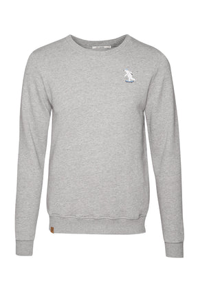 Heather Grey: Gemütliches Sweatshirt aus Bio-Baumwolle für Herren [6506]