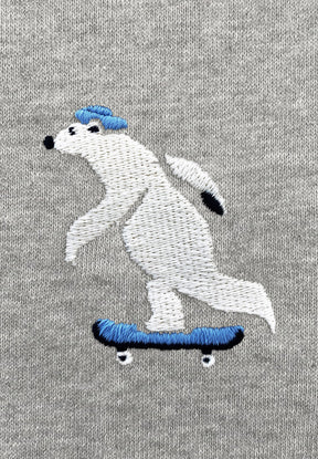 Heather Grey: Gemütliches Sweatshirt aus Bio-Baumwolle für Herren [6510]