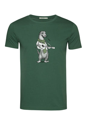 Bottle Green: Sportliches T-Shirt aus Bio-Baumwolle für Herren [6536]