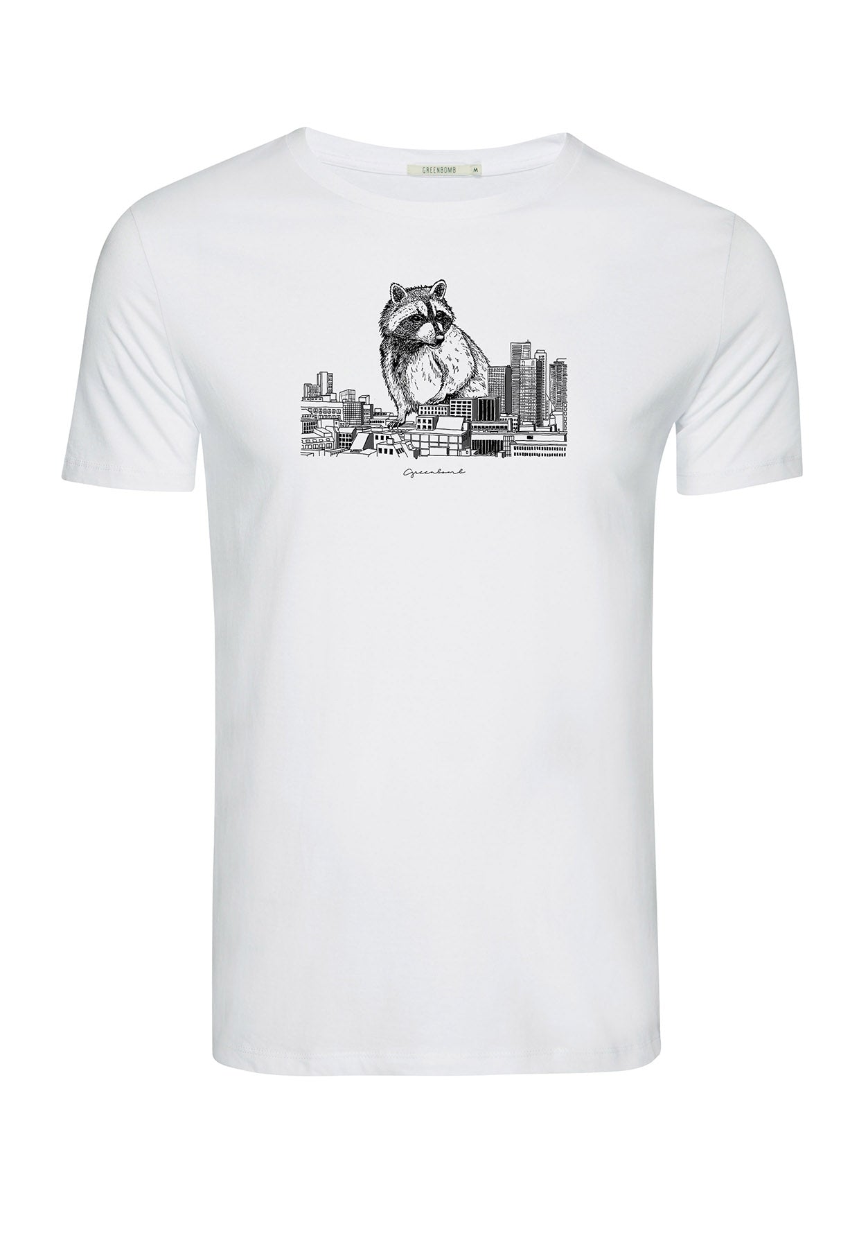 White: Sportliches T-Shirt aus Bio-Baumwolle für Herren [6557]