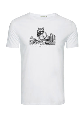 White: Sportliches T-Shirt aus Bio-Baumwolle für Herren [6557]