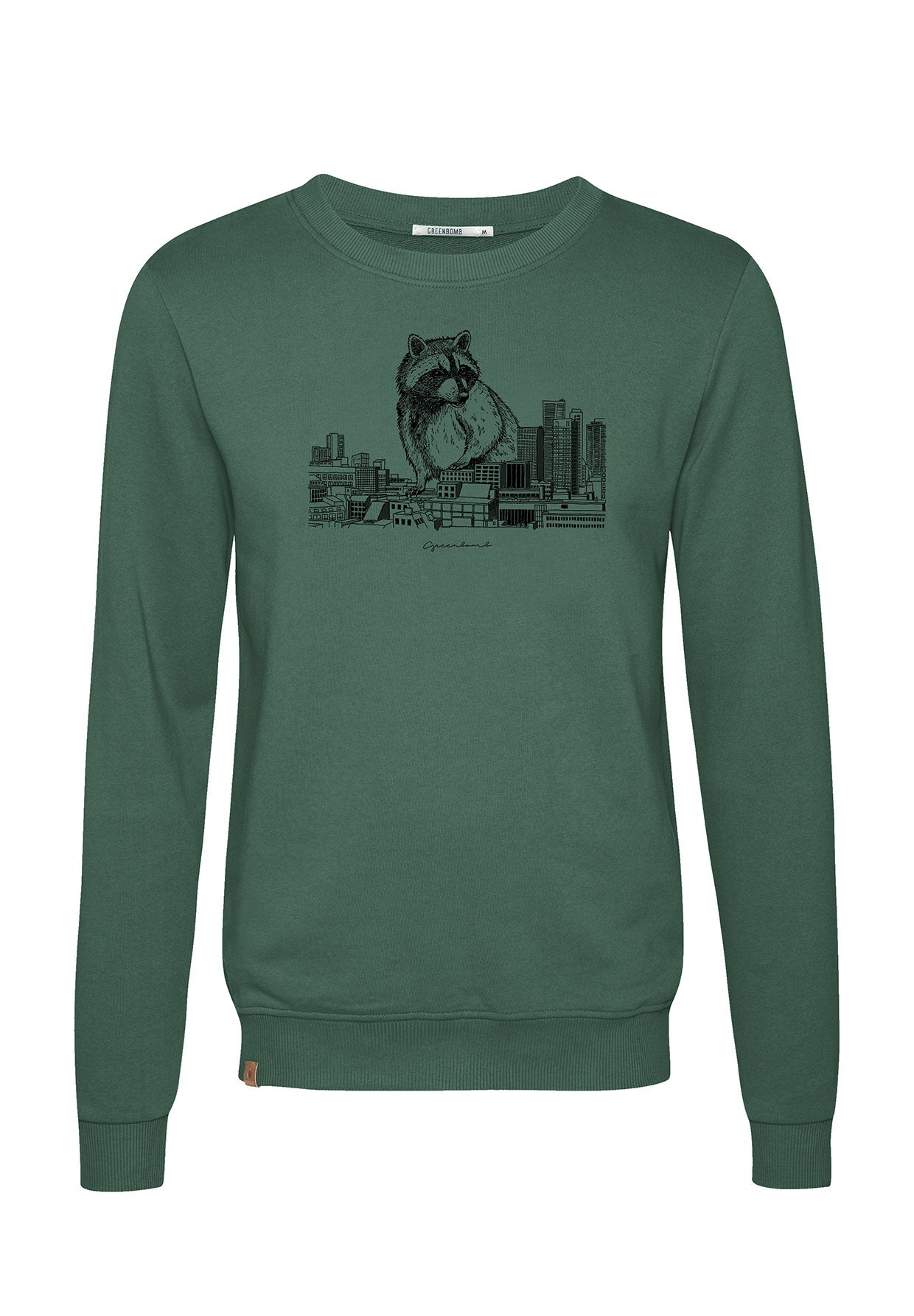 Bottle Green: Gemütliches Sweatshirt aus Bio-Baumwolle für Herren [6576]