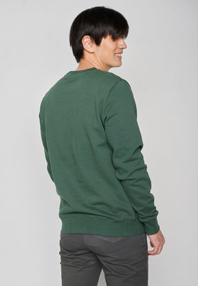 Bottle Green: Gemütliches Sweatshirt aus Bio-Baumwolle für Herren [6581]