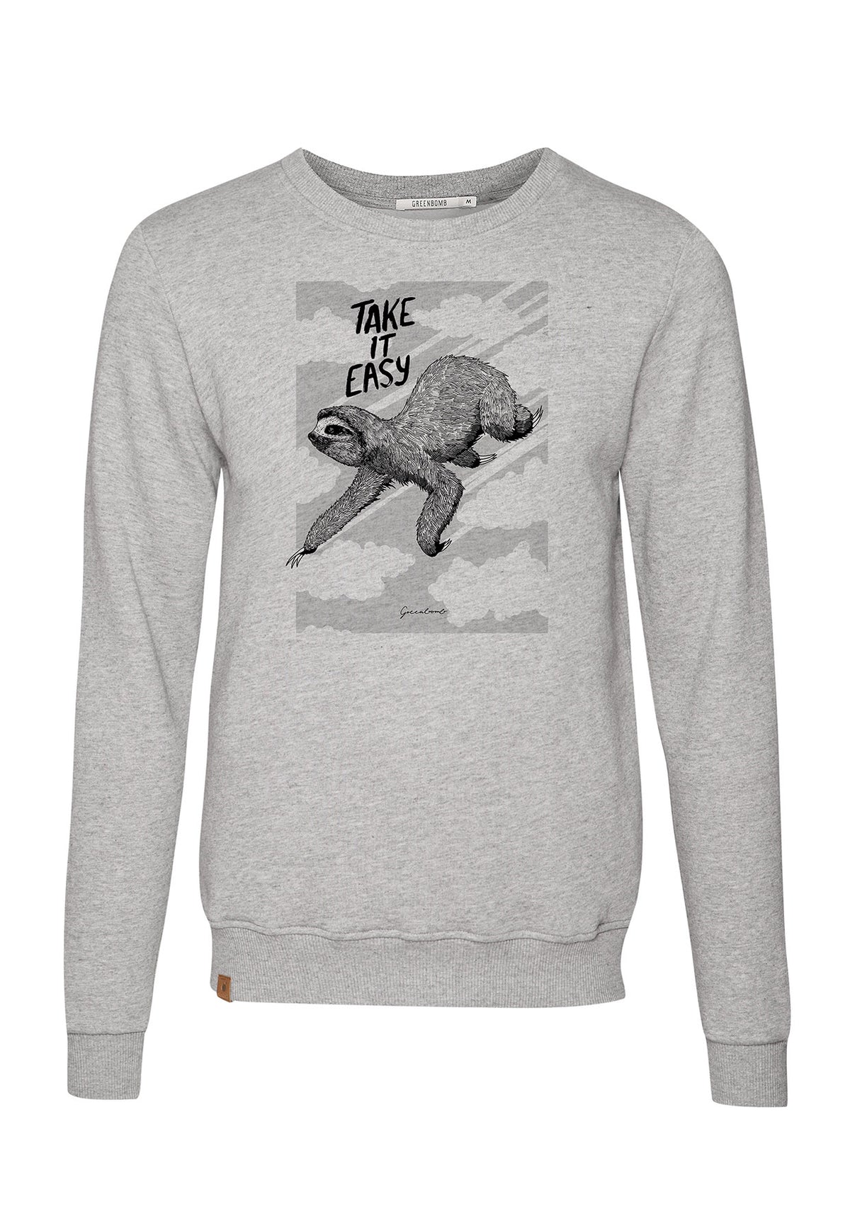 Heather Grey: Gemütliches Sweatshirt aus Bio-Baumwolle für Herren [6607]