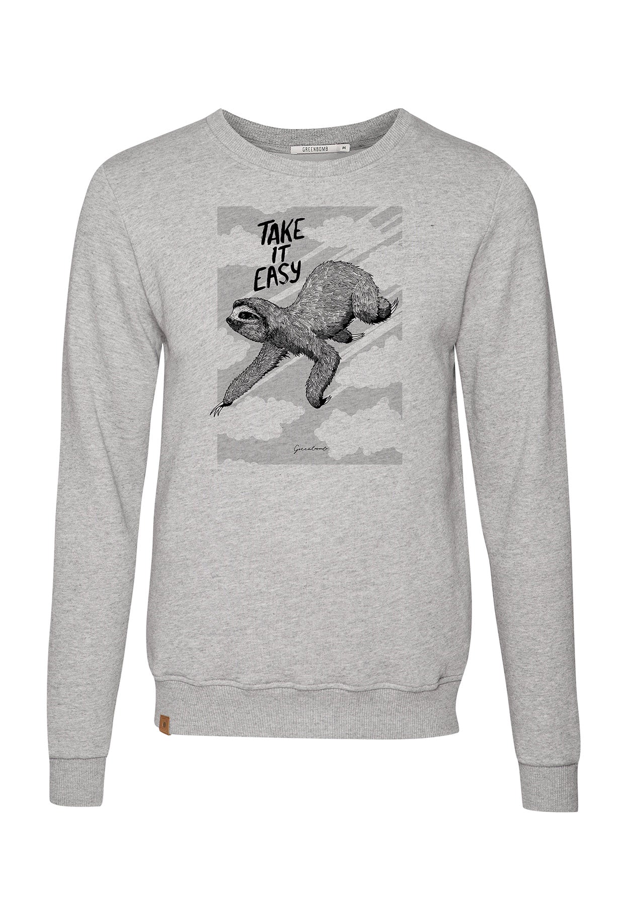 Heather Grey: Gemütliches Sweatshirt aus Bio-Baumwolle für Herren [6607]