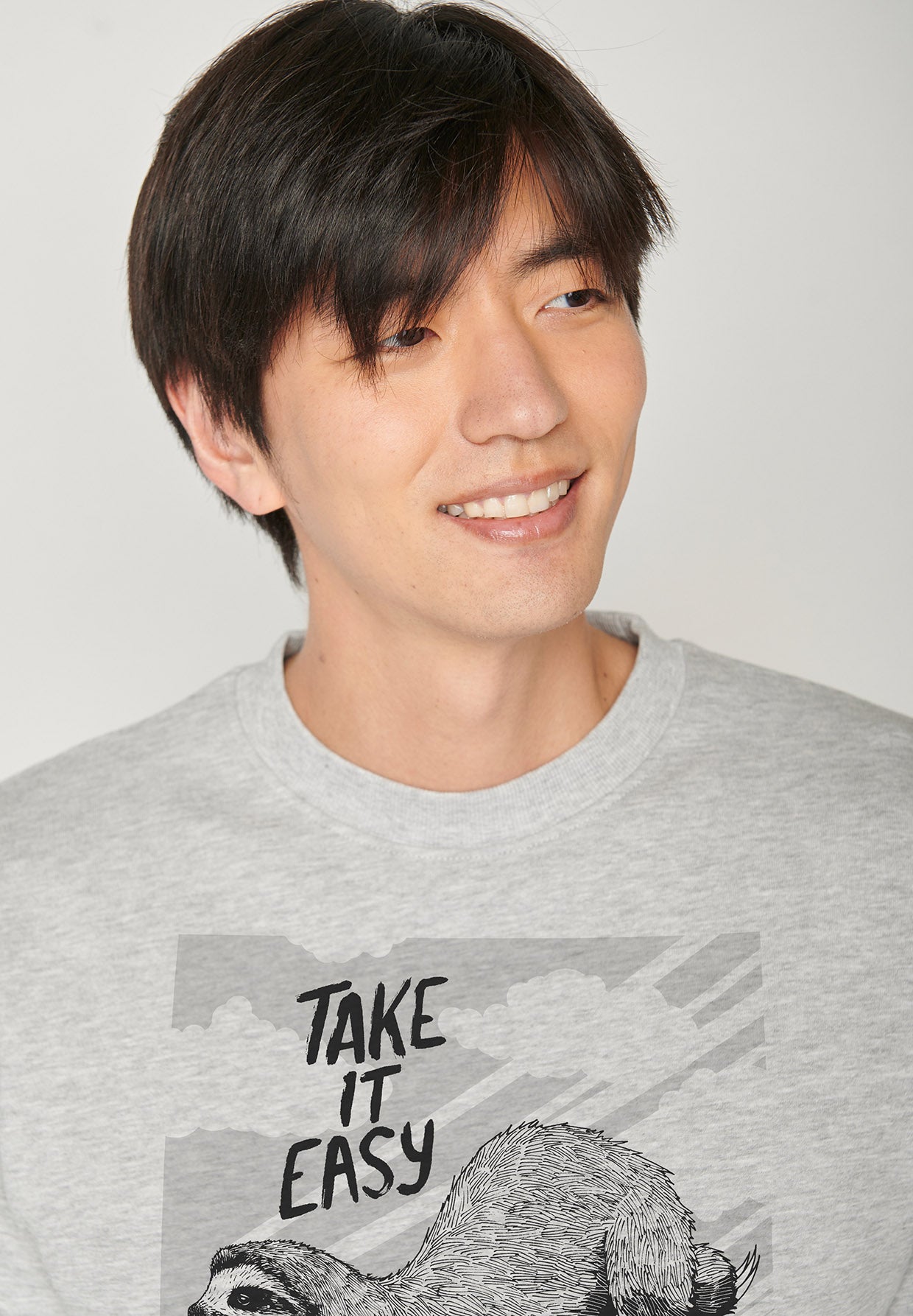 Heather Grey: Gemütliches Sweatshirt aus Bio-Baumwolle für Herren [6609]