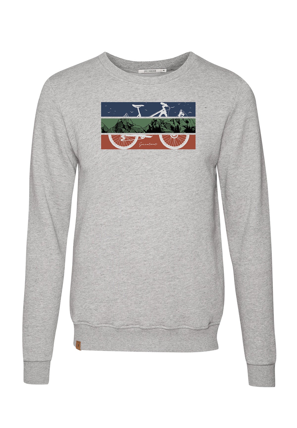Heather Grey: Gemütliches Sweatshirt aus Bio-Baumwolle für Herren [6696]