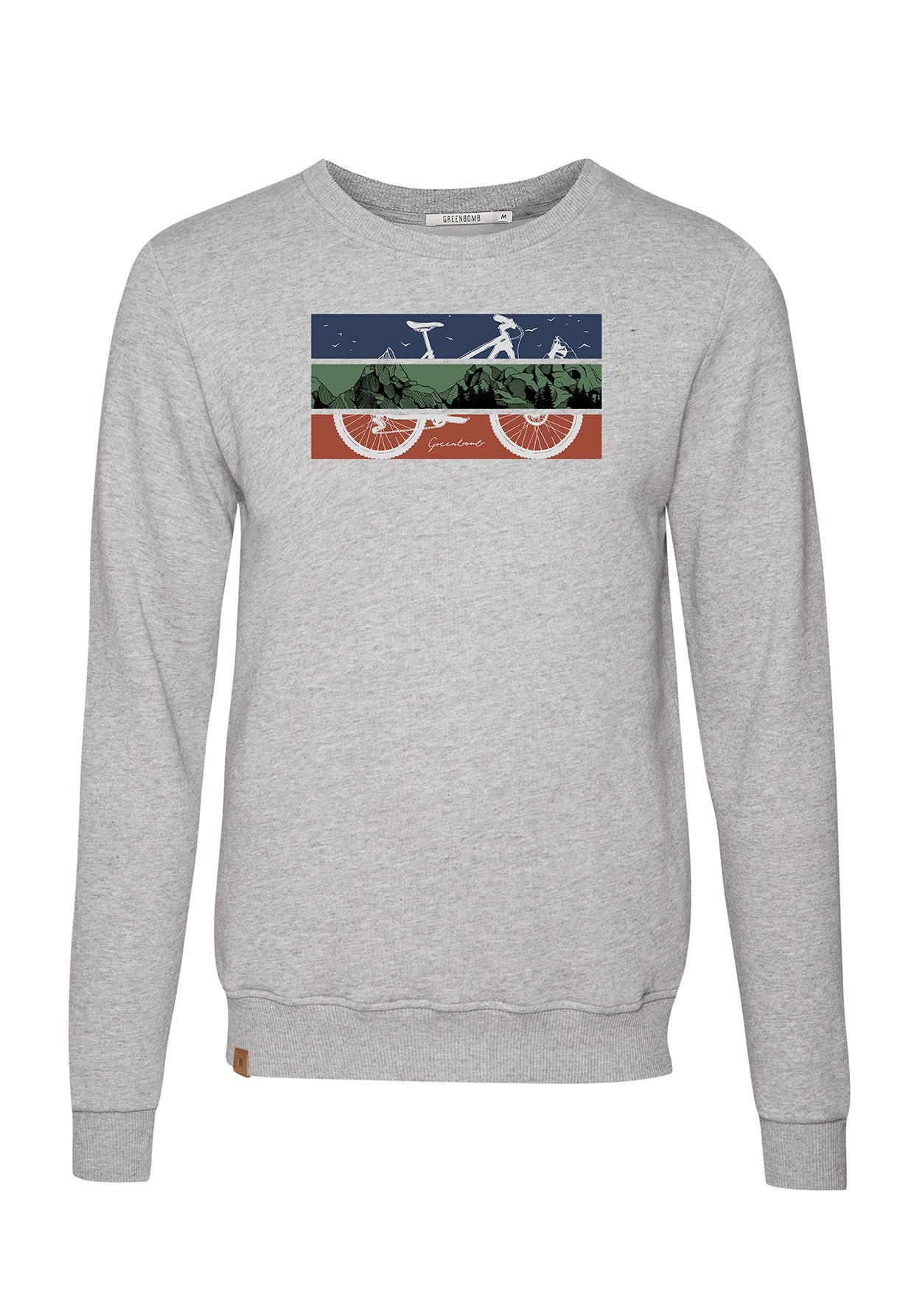 Heather Grey: Gemütliches Sweatshirt aus Bio-Baumwolle für Herren [6696]