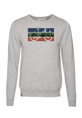 Heather Grey: Gemütliches Sweatshirt aus Bio-Baumwolle für Herren [6696]