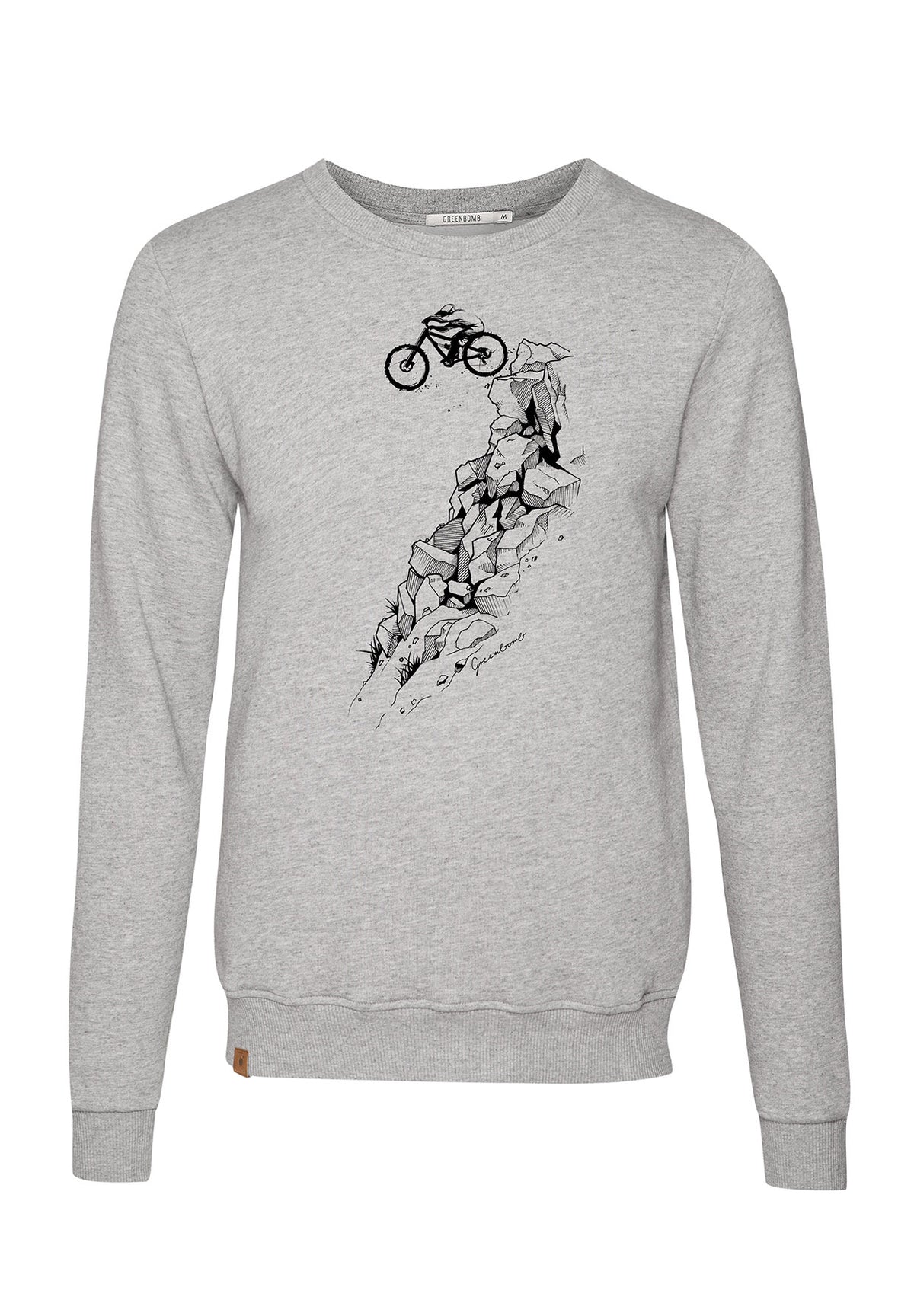 Heather Grey: Gemütliches Sweatshirt aus Bio-Baumwolle für Herren [6723]
