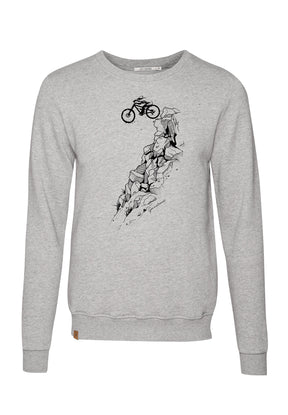 Heather Grey: Gemütliches Sweatshirt aus Bio-Baumwolle für Herren [6723]