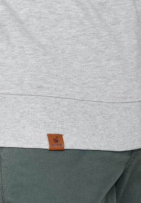 Heather Grey: Gemütliches Sweatshirt aus Bio-Baumwolle für Herren [6725]