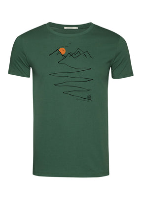 Bottle Green: Sportliches T-Shirt aus Bio-Baumwolle für Herren [6728]