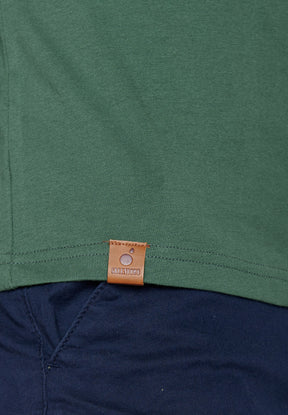 Bottle Green: Sportliches T-Shirt aus Bio-Baumwolle für Herren [6731]