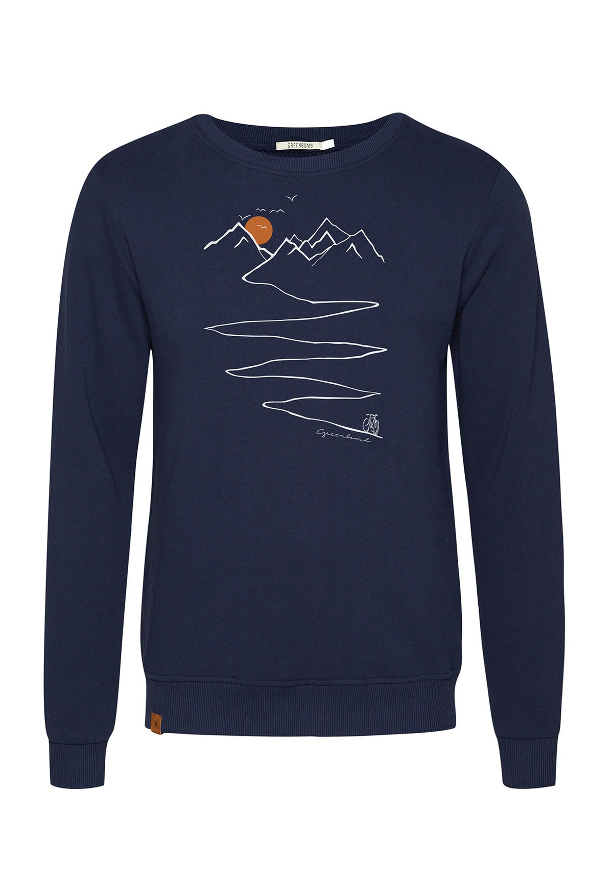 Navy: Gemütliches Sweatshirt aus Bio-Baumwolle für Herren [6747]