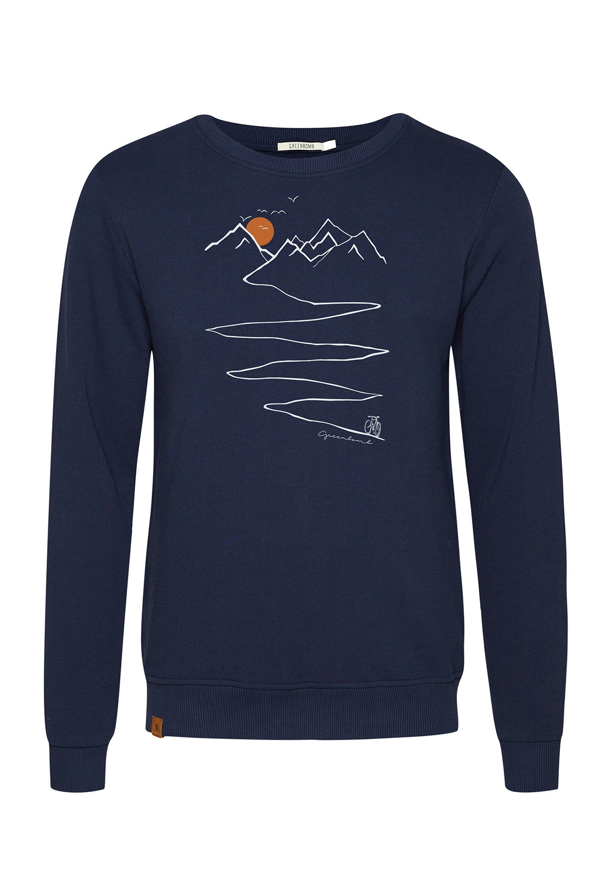 Navy: Gemütliches Sweatshirt aus Bio-Baumwolle für Herren [6747]