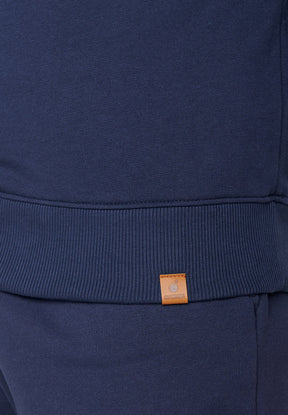 Navy: Gemütliches Sweatshirt aus Bio-Baumwolle für Herren [6751]