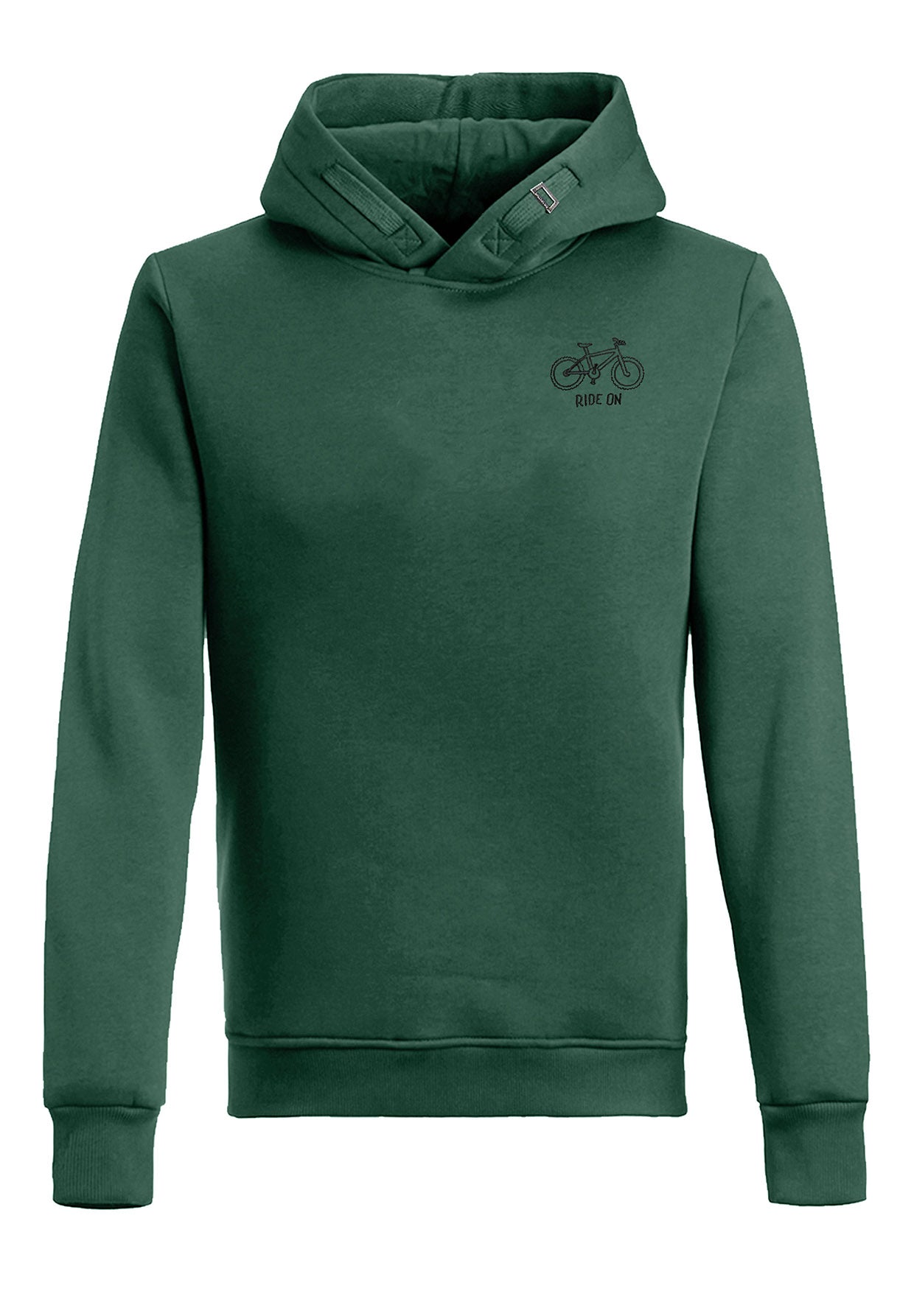 Bottle Green: Kuschliger Hoodie aus Bio-Baumwolle für Herren [6781]