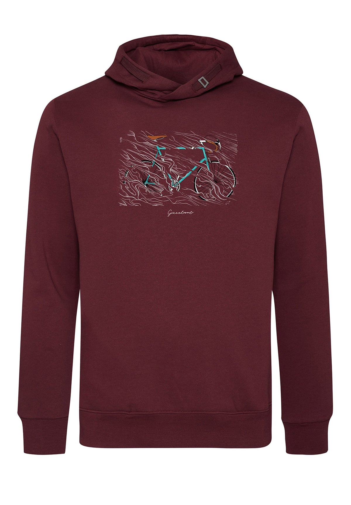 Velvet Rain: Kuschliger Hoodie aus Bio-Baumwolle für Herren [6831]