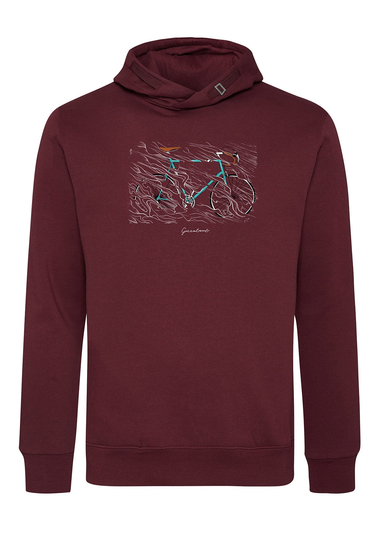 Velvet Rain: Kuschliger Hoodie aus Bio-Baumwolle für Herren [6831]