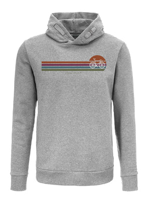 Heather Grey: Kuschliger Hoodie aus Bio-Baumwolle für Herren [6862]
