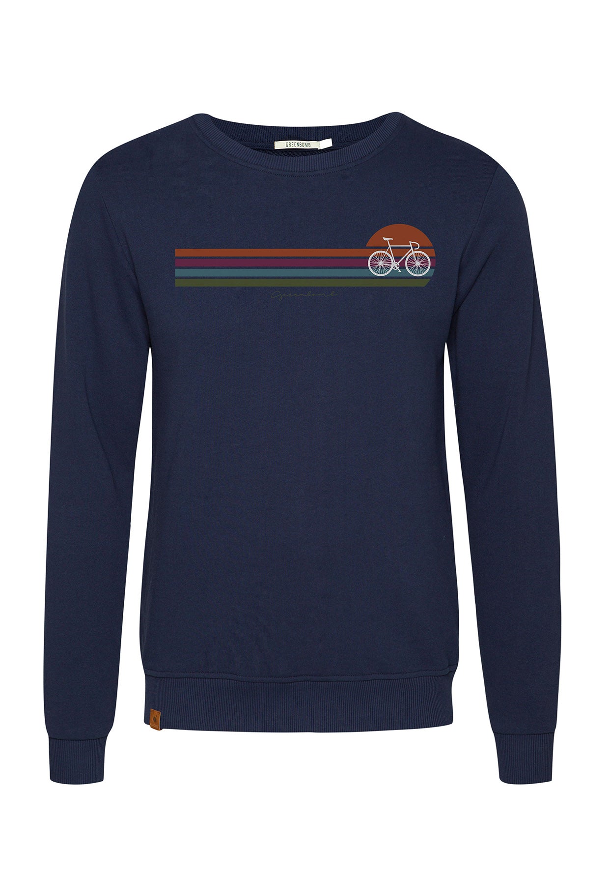 Navy: Gemütliches Sweatshirt aus Bio-Baumwolle für Herren [6867]