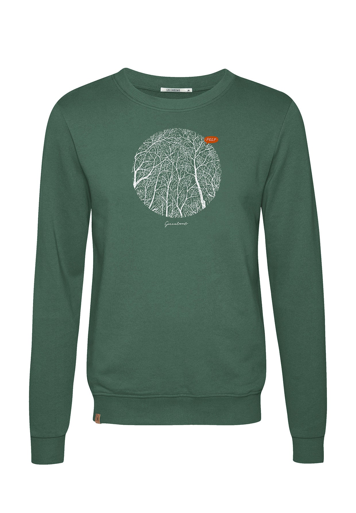 Bottle Green: Gemütliches Sweatshirt aus Bio-Baumwolle für Herren [6894]