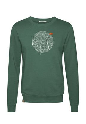 Bottle Green: Gemütliches Sweatshirt aus Bio-Baumwolle für Herren [6894]